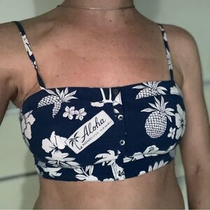 Pineapples crop top hollister